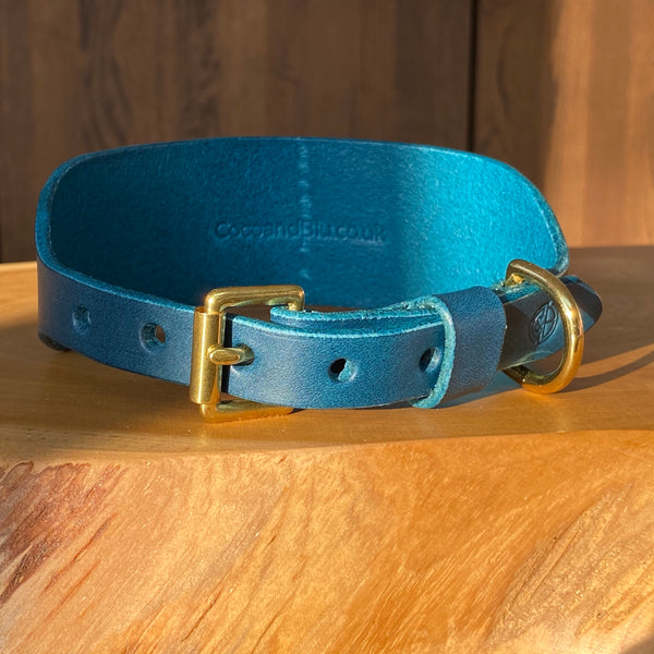 Sighthound Collar in Petrol Blue