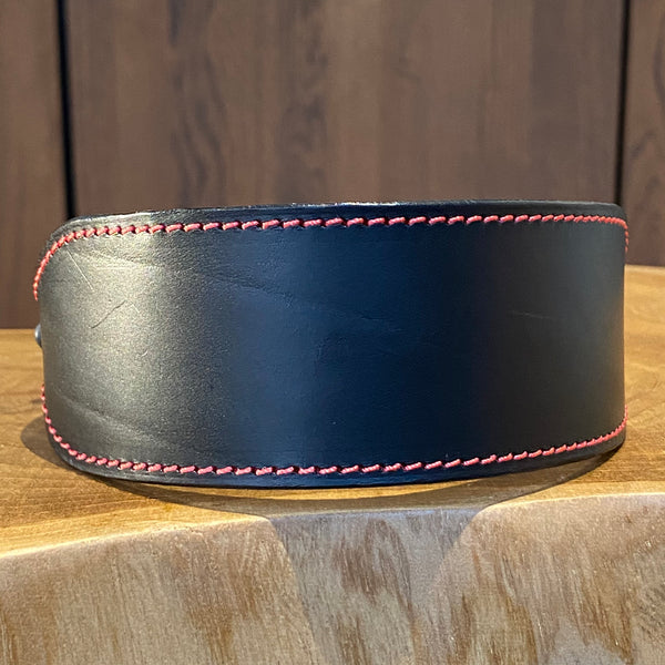 Hand Stitched Sighthound Collar in Black