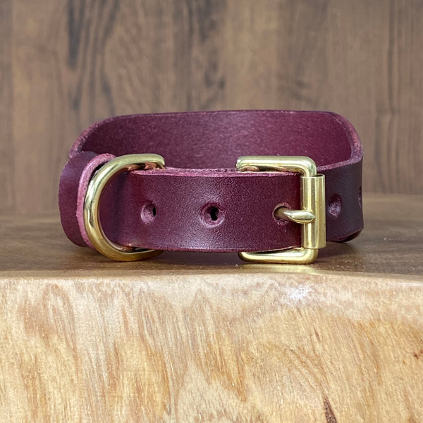 Sighthound Collar in Burgundy