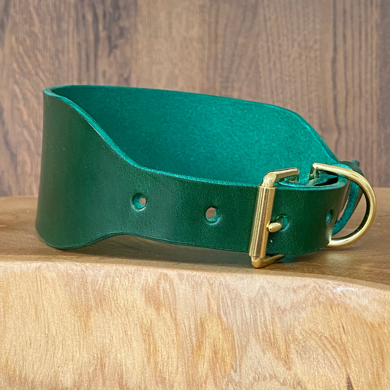 Sighthound Collar in bottle Green