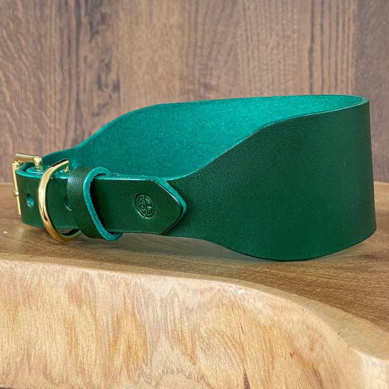 Sighthound Collar in bottle Green