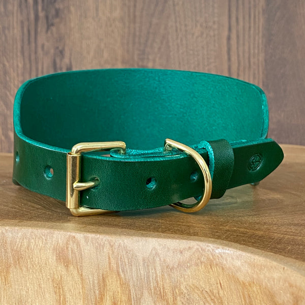 Sighthound Collar in bottle Green