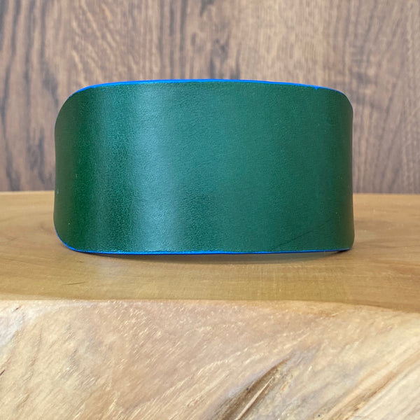 Edge Painted Sighthound Collar in Green