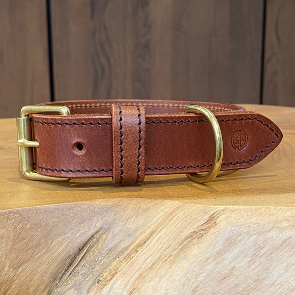 Hand Stitched Coco Classic Collar in Tan