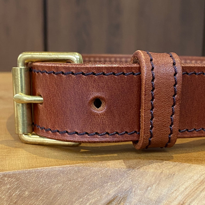 Hand Stitched Coco Classic Collar in Tan