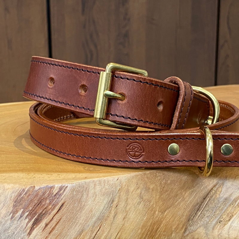 Hand Stitched Coco Classic Collar in Tan