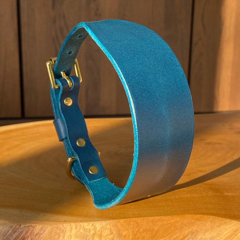 Sighthound Collar in Petrol Blue