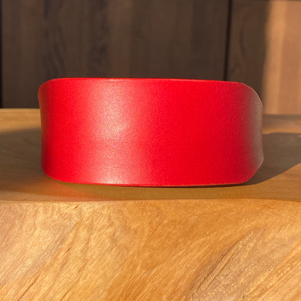 Hand Stitched Sighthound Collar in Red