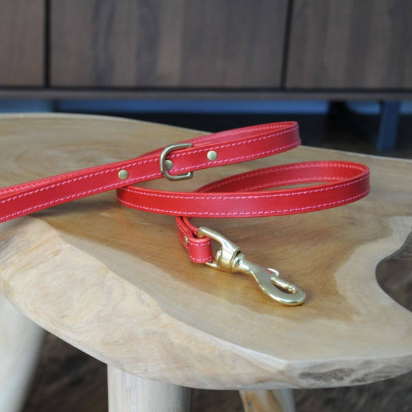 Hand Stitched Coco Classic Lead in Red